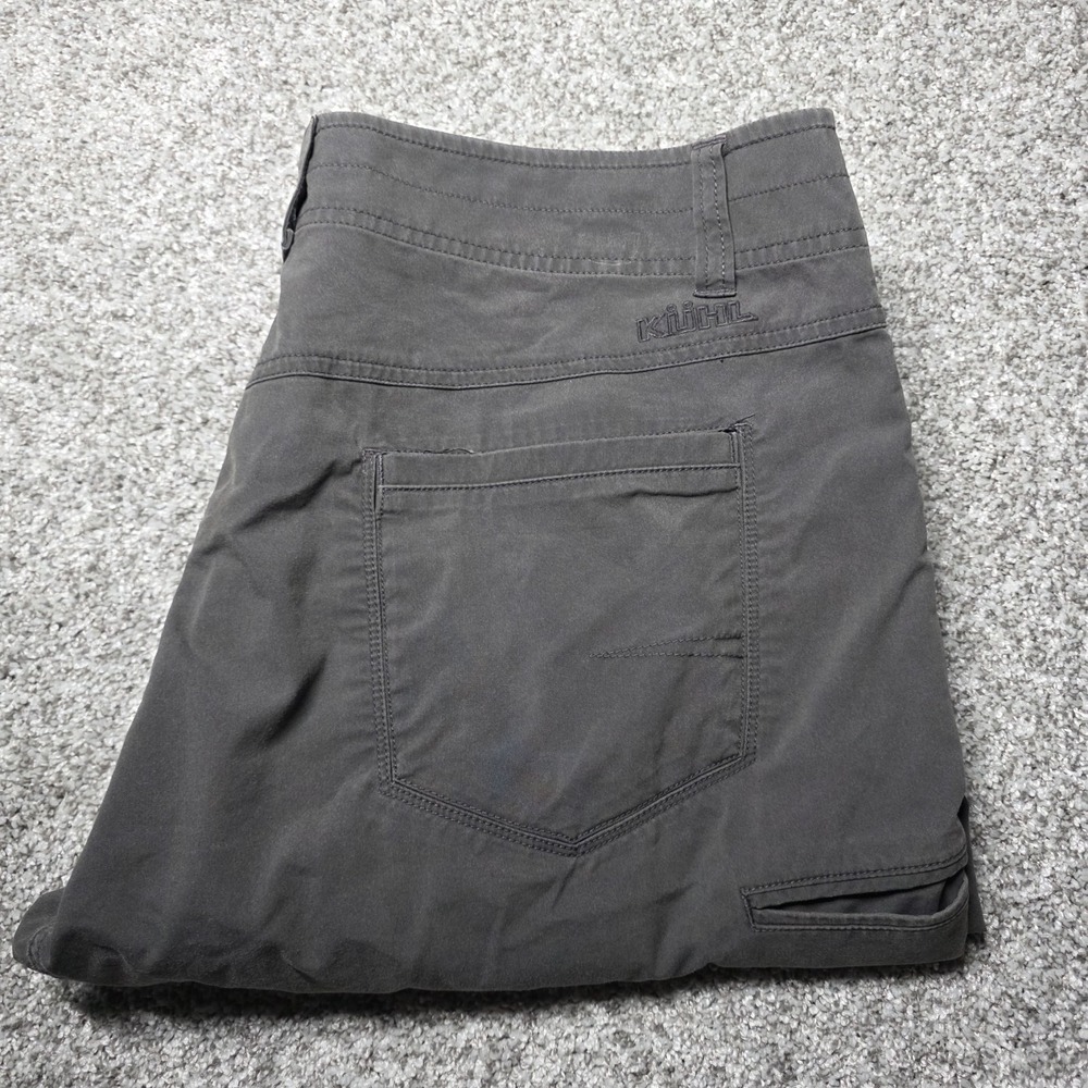 Kuhl Slax Mens 38x36 Gray "Enduro" Fabric Outdoor Hiking Pants *READ